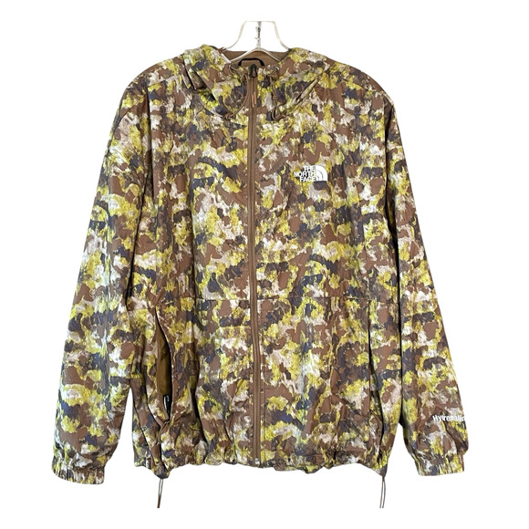THE NORTH FACE Hydrenaline Women's Size XL Camo Hooded Full Zip Packable Jacket - Picture 1 of 10